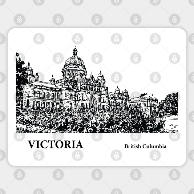Victoria British Columbia Sticker by Lakeric